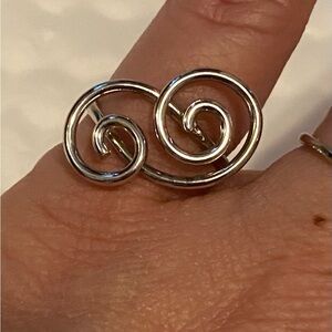 Silver Swirl Ring